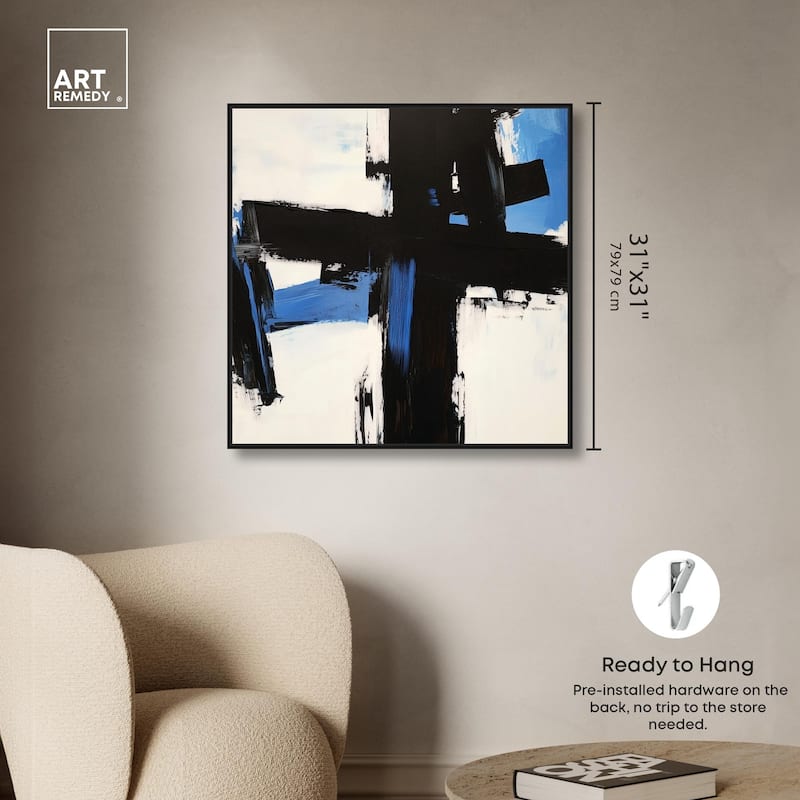 Blue Streak II Canvas by Art Remedy