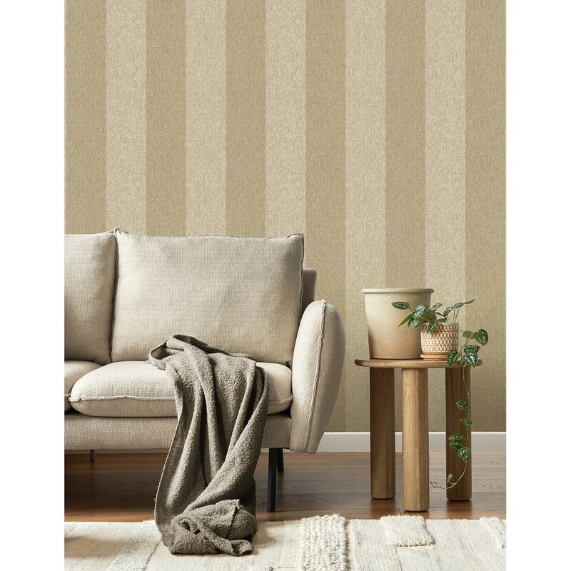 Fine Decor Finn Light Brown Chevron Stripe Wallpaper