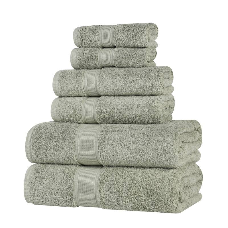 Superior Oregon Organic Cotton Solid 6-Piece Towel Set