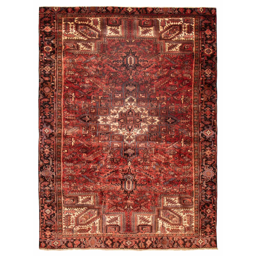 ECARPETGALLERY Hand-knotted Sarabi Dark Copper Wool Rug - 7'10 x 10'10