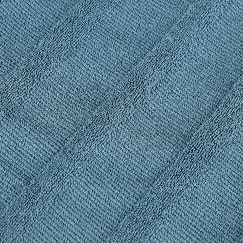 Superior Roma Cotton Ribbed Absorbent Face Towel Washcloth Set of 12