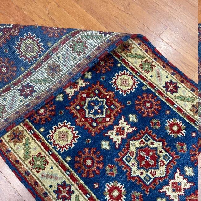Handmade Kazak Wool Runner (India) - 2'7 x 20