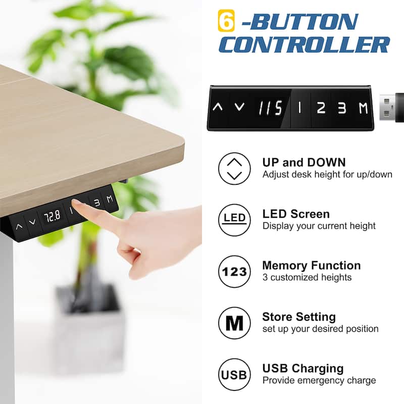 Futzca Electric Height Adjustable Standing Desk