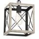 preview thumbnail 21 of 37, Acroma 1-light Farmhouse Rustic Rectangle Kitchen Island Pendant Light - 8 inches