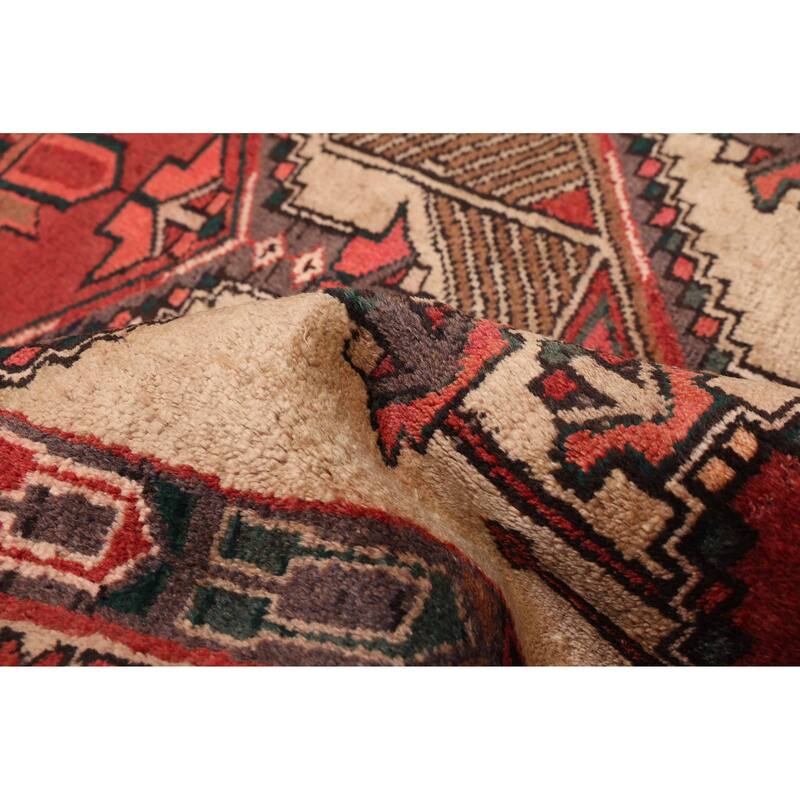 ECARPETGALLERY Hand-knotted Konya Anatolian Light Khaki, Red Wool Rug - 3'6 x 11'0
