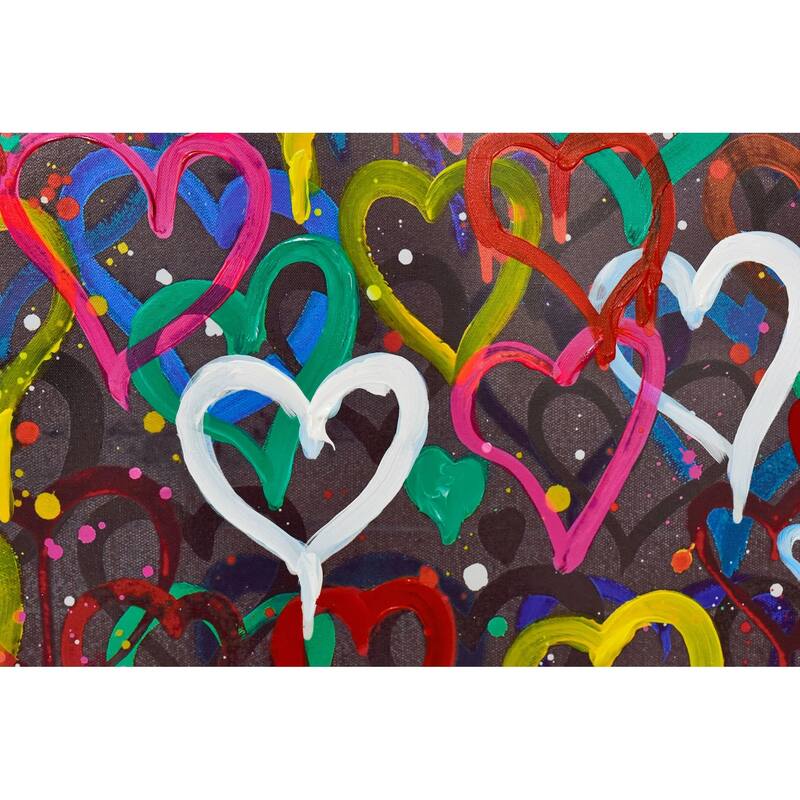 Whole Lotta Love 3D Paint on Canvas Heart Wall Art