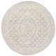 preview thumbnail 15 of 14, SAFAVIEH Handmade Ebony Shulamith Modern Wool Rug 6' Round - Ivory/Light Blue - Round