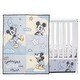 preview thumbnail 2 of 7, Lambs & Ivy Disney Baby Moonlight Mickey Mouse 3-Piece Nursery Crib Bedding Set
