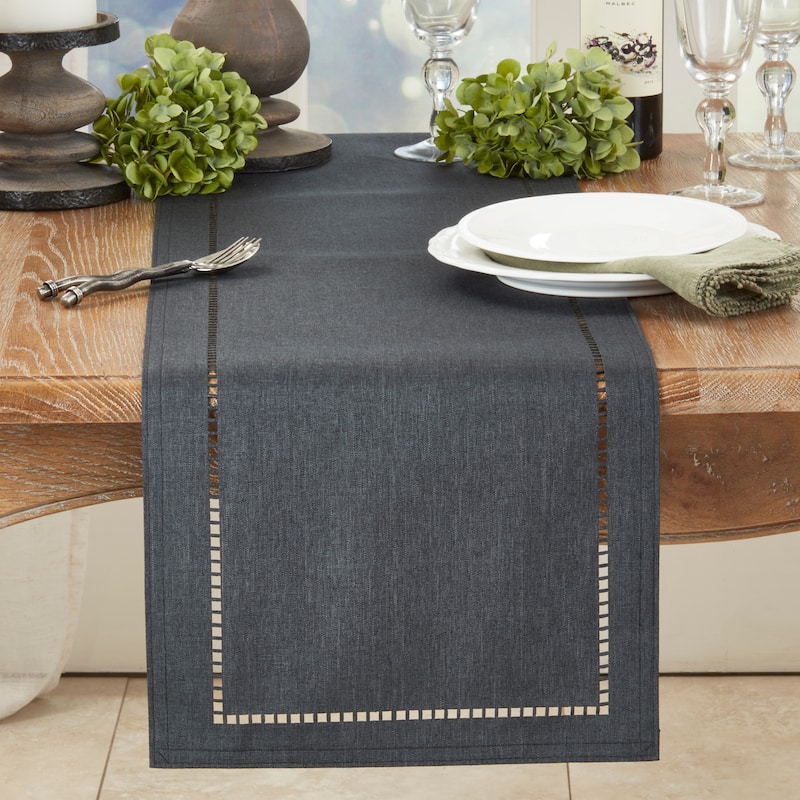 Table Runner with Laser-cut Hemstitch