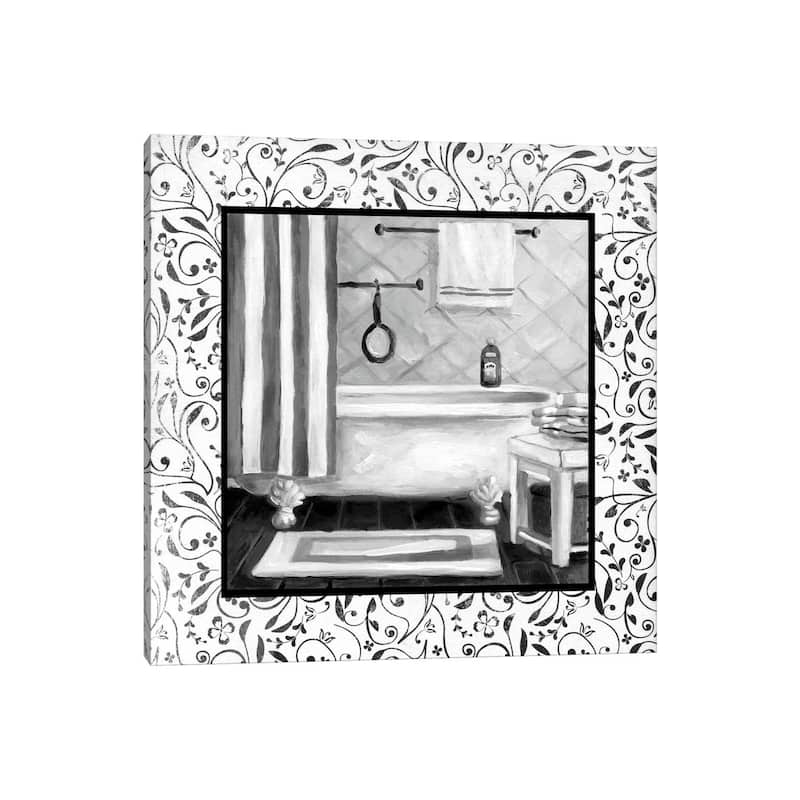 iCanvas "Black And White Bath I" by Carol Robinson Canvas Print
