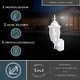 preview thumbnail 2 of 11, Rogers Park Aluminum 6.25-in. W 1 Light Motion Sensor Dusk to Dawn Outdoor Wall Lantern Clear Glass