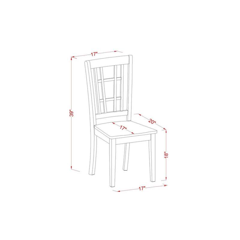 HomeStock 5-Piece Buttermilk and Cherry Finish Solid Wood Top Dining table with 4 Chairs with Lattice Back