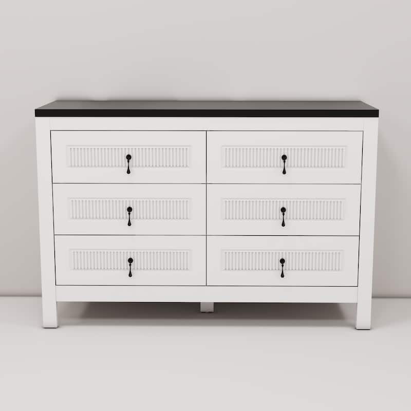 Modern 48-Inch White TV Stand Cabinet - Fits Up to 50" TV - 48" in Width