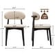 preview thumbnail 19 of 27, Modern Solid Wood Dining Chair with Upholstered Seat by GDFStudio