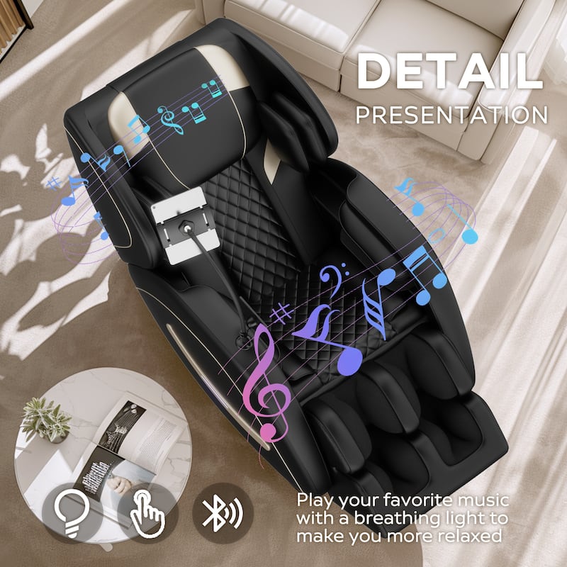 Zero Gravity Massage Recliner with Full Body Air Massage & Bluetooth
