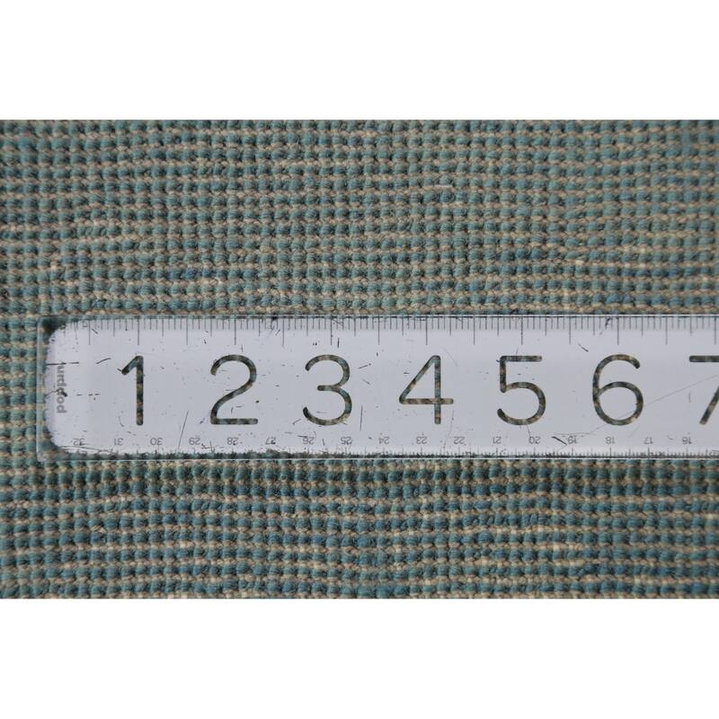 Hand Knotted Oriental 100% Wool Carpet Modern Solid Navy Blue & Blues Gabbeh Runner Rug - 8' 1'' X 3' 0''