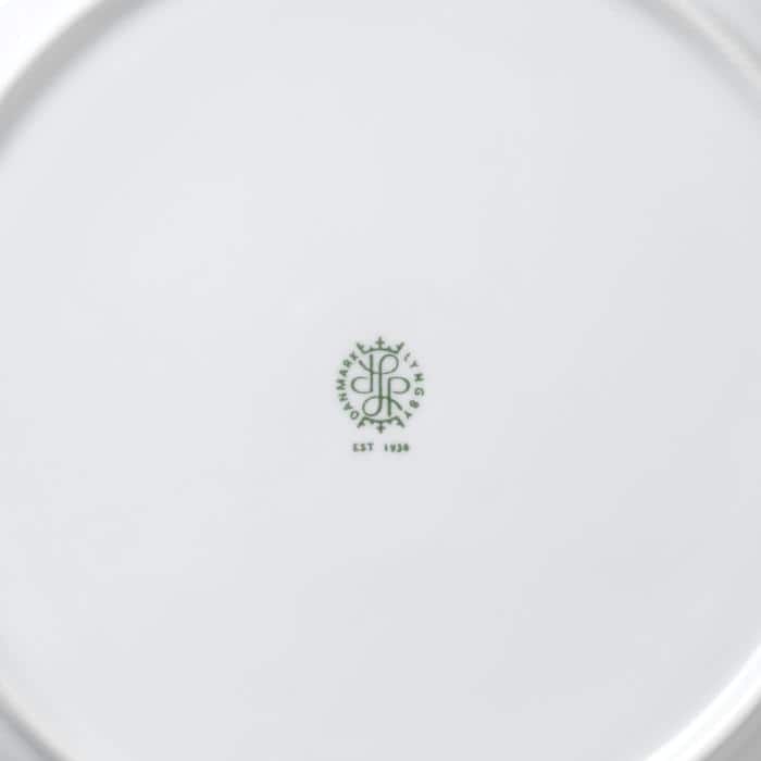 Lyngby Porcelæn Rhombe Dinner Plate, White - Ø: 10.6"