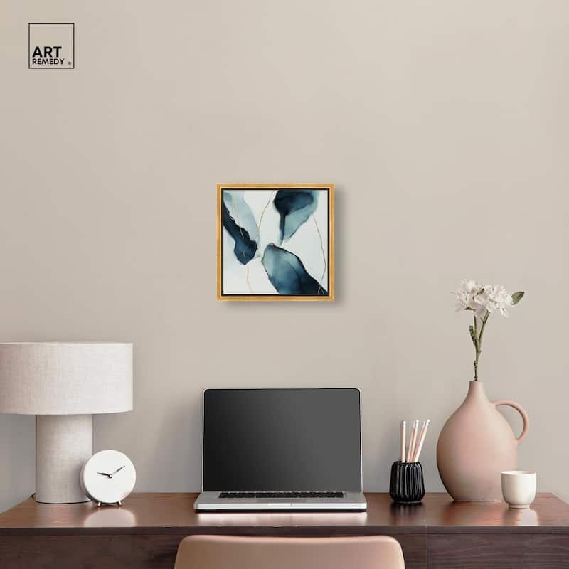 Cerulean Flow II Canvas by Art Remedy