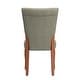 preview thumbnail 6 of 6, Andorra Sage Velvet Upholstered Dining Chair (Set of 2) by iNSPIRE Q Classic