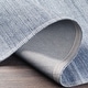 preview thumbnail 6 of 12, Fayla Handmade Solid Striped Viscose Area Rug
