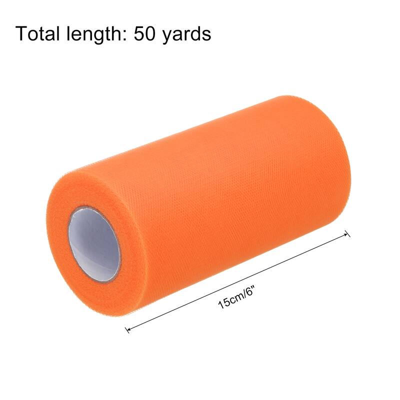 Tulle Rolls Fabric Spools 6" for Decoration Wrapping Wedding DIY Craft