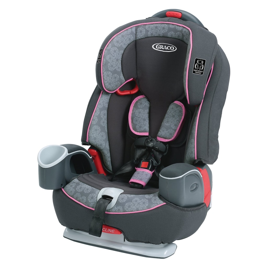 Nautilus 65 3-in-1 Harness Booster Car Seat, Pink/Gray
