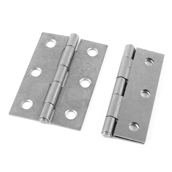 Shop 2 Pcs 2 4 Rectangle Leaves Gate Door Flag Type Hinges Silver Tone Overstock 18189577