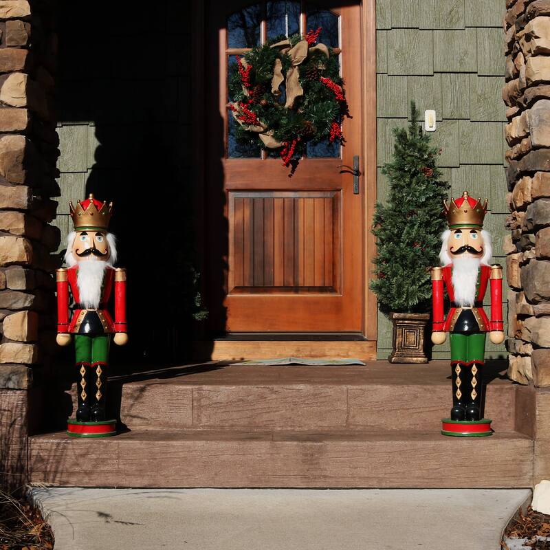 Matthias the Nutcracker Prince - 37-Inch Christmas Decor - Set of 2