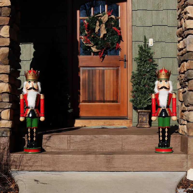 Matthias the Nutcracker Prince - 37-Inch Christmas Decor - Set of 2