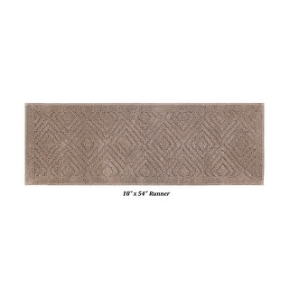 Better Trends Bath Rug 100% Cotton Tufted Soft & Plush Water Absorbent Bathroom Rugs for Shower, Sink Bath Mats Trier Collection