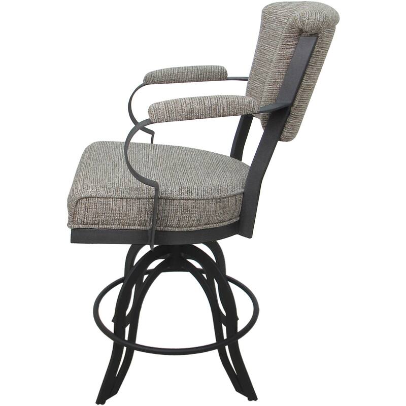 Miami Counter 26" or Bar 30" Metal Bar Stool on A Base