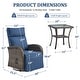 preview thumbnail 74 of 82, Pocassy Reclining Patio Chair with Adjustable Backrest