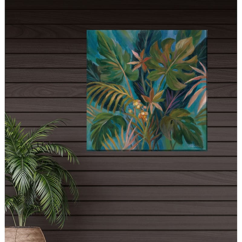 Midnight Tropics Outdoor Art 24x24