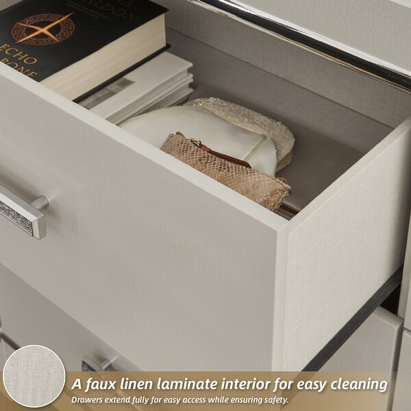Signature Design by Ashley Zyniden Silver Chest of Drawers - Bed