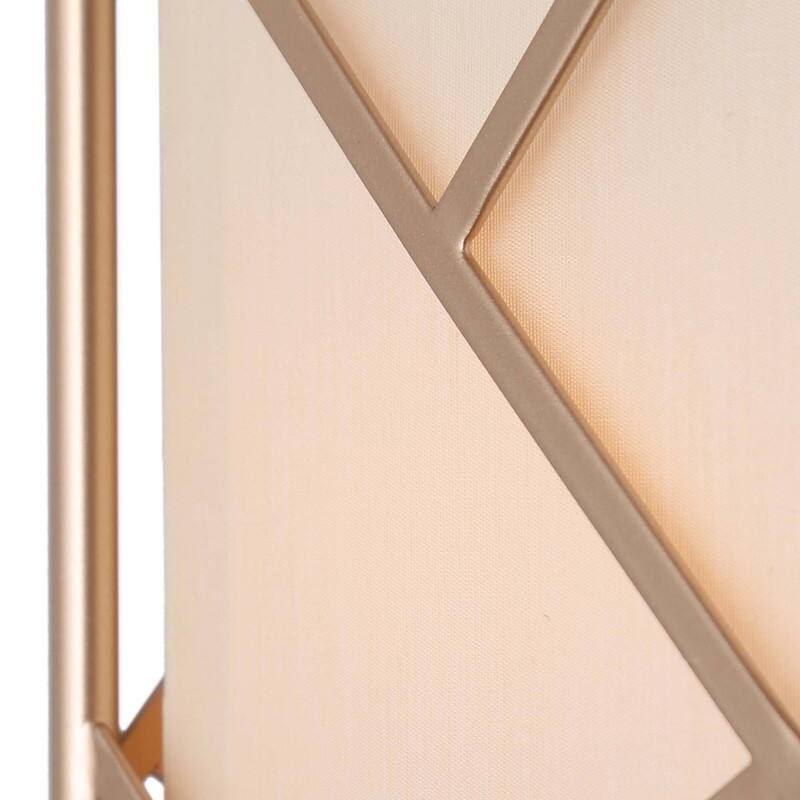 Bella Modern Farmhouse 1-Light Gold Frame Island Pendant Lights with Fabric Shade for Dining Room