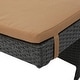 preview thumbnail 50 of 187, Salem Outdoor Wicker Adjustable Chaise Lounge with Cushion by Christopher Knight Home