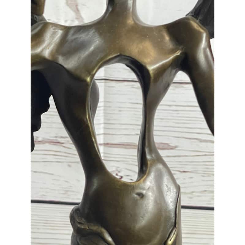 Salvador Dali Surrealistic Angel Abstract Modern Art Bronze Statue Sculpture Art