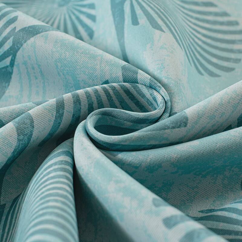 DriftAway Luca Blackout Curtains Natural Botanical Leaves Printed Drapes 2 Panels