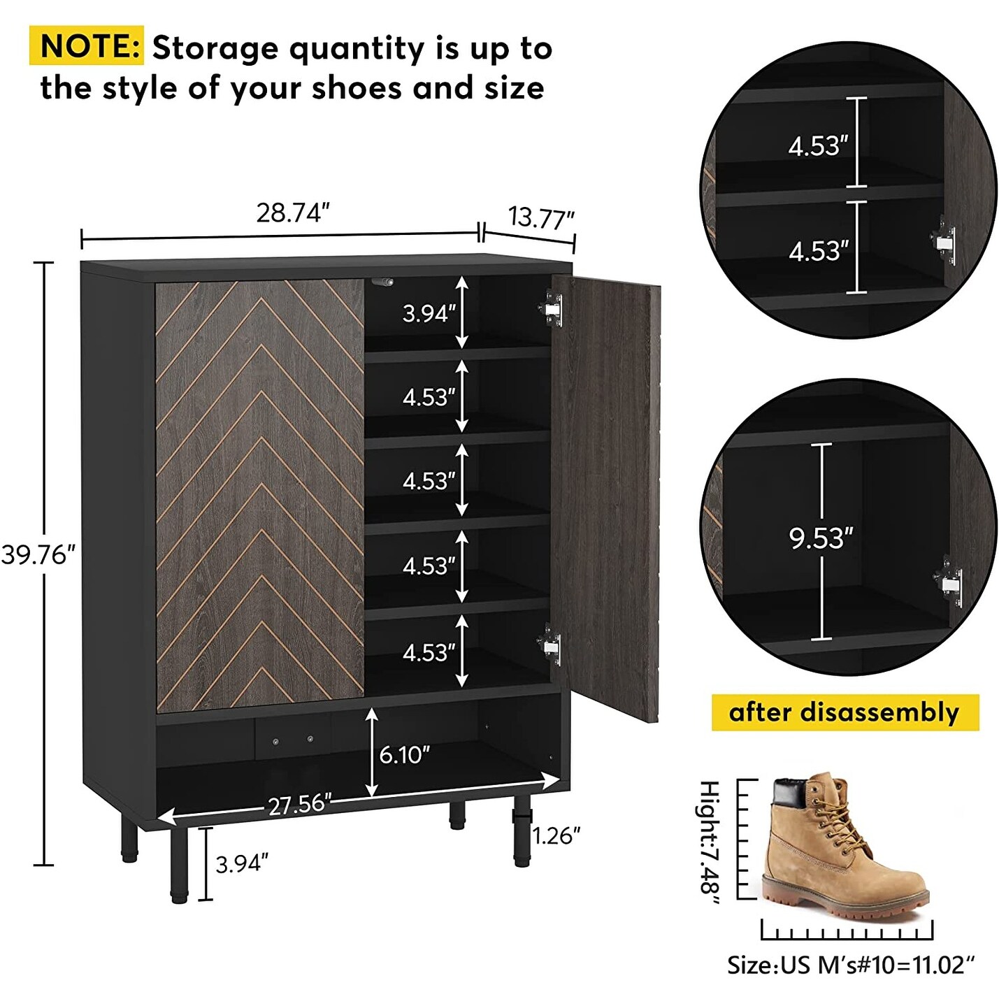 Entryway Shoe Storage Cabinet Shoe Rack Organizer Cabinet with Door - On  Sale - Bed Bath & Beyond - 35729395