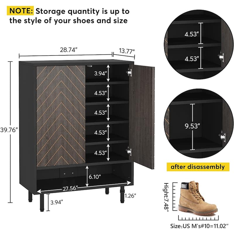 Entryway Shoe Storage Cabinet Shoe Rack Organizer Cabinet with Door