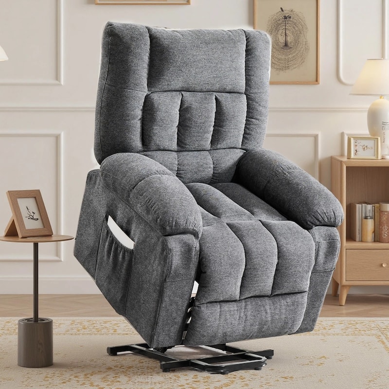 Recliner Chair, Reclining Massage Chair with Heat, Home Theater Seating Electric Power Lift Chair for Living Room
