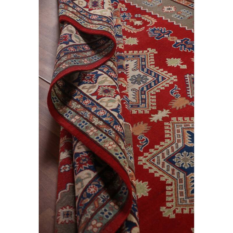 Traditional Kazak Oriental Area Rug Hand-Knotted Wool Carpet - 8'5" x 11'5"