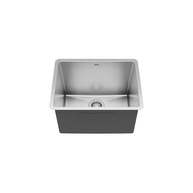 Karran Elite EL-74-PK1 Undermount 23" Single Bowl Stainless Steel Kitchen Sink
