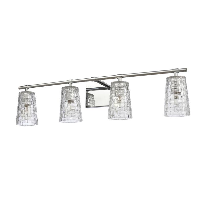 Lightweave 15-inch Wide 2-Light Vanity Light in Polished Nickel