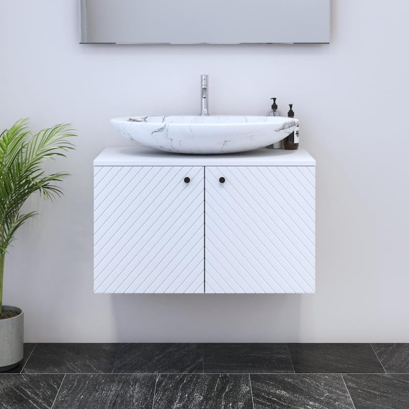 Avela 2D 80 Floating Bathroom Vanity (32" Width)