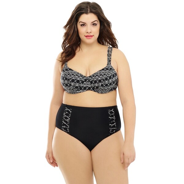 plus size white bikini top