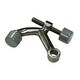preview thumbnail 1 of 1, Deltana Solid Brass 1-7/8 Inch Tall Adjustable Hinge Pin Door Stop