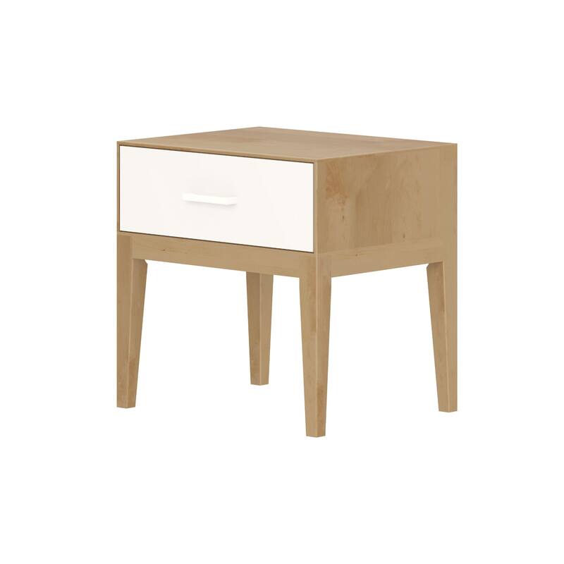 Plank and Beam Duo Nightstand with 1 Drawer