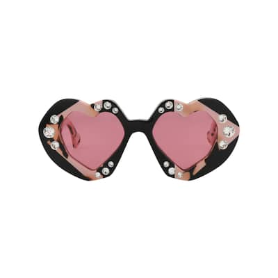Gucci Cat Eye-Frame Recycled Acetate Sunglasses - Black Havana Red