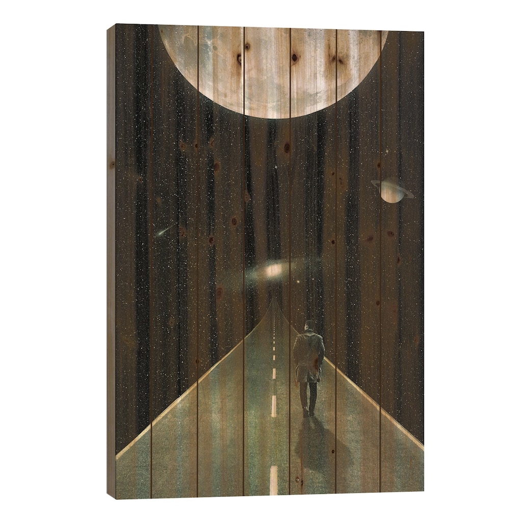 Road To Unknown Print On Wood by Nicebleed - Multi-Color